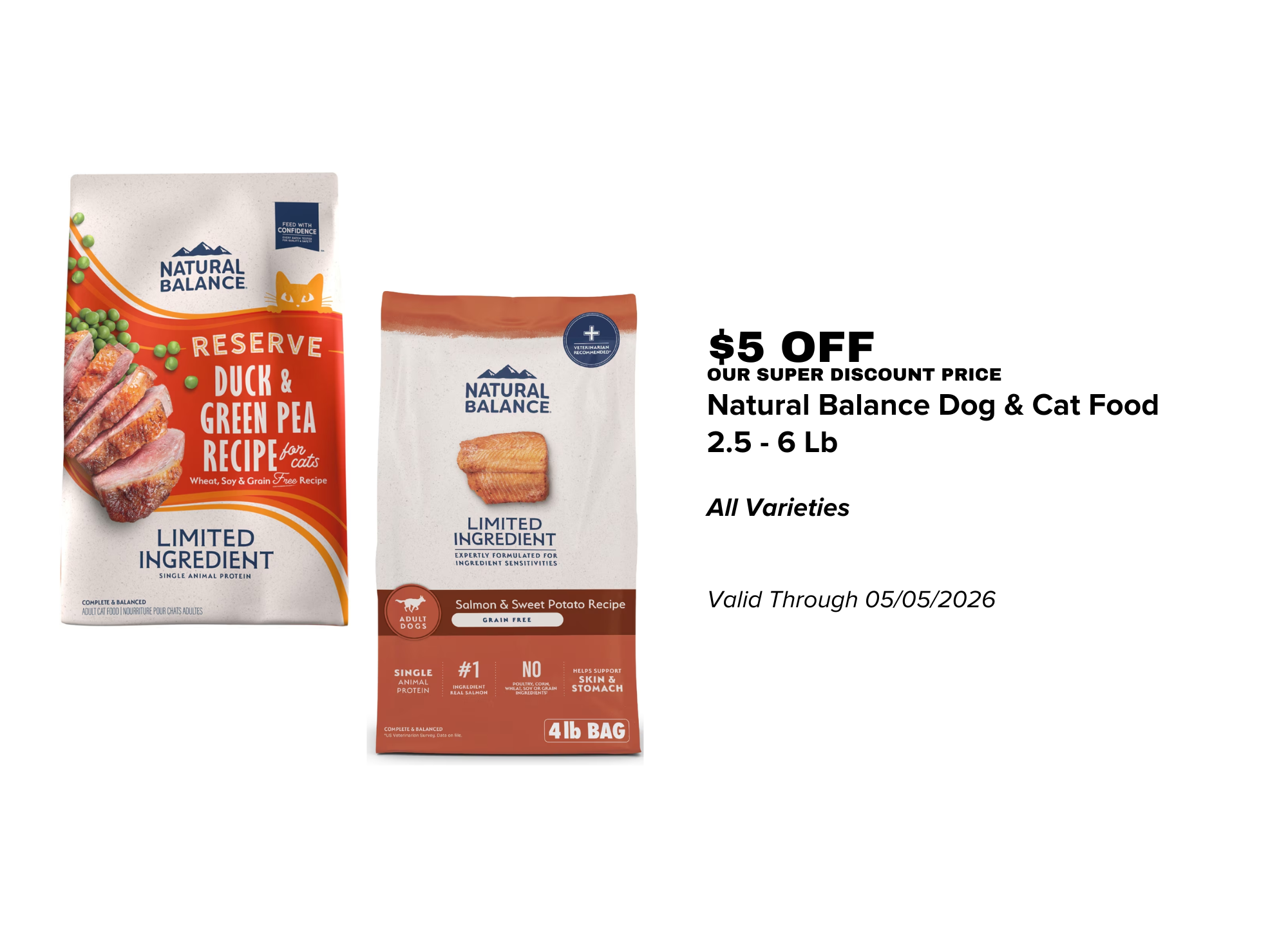 NATURAL BALANCE CAT & DOG FOOD 4 - 6 Lb - 04.01.26.png