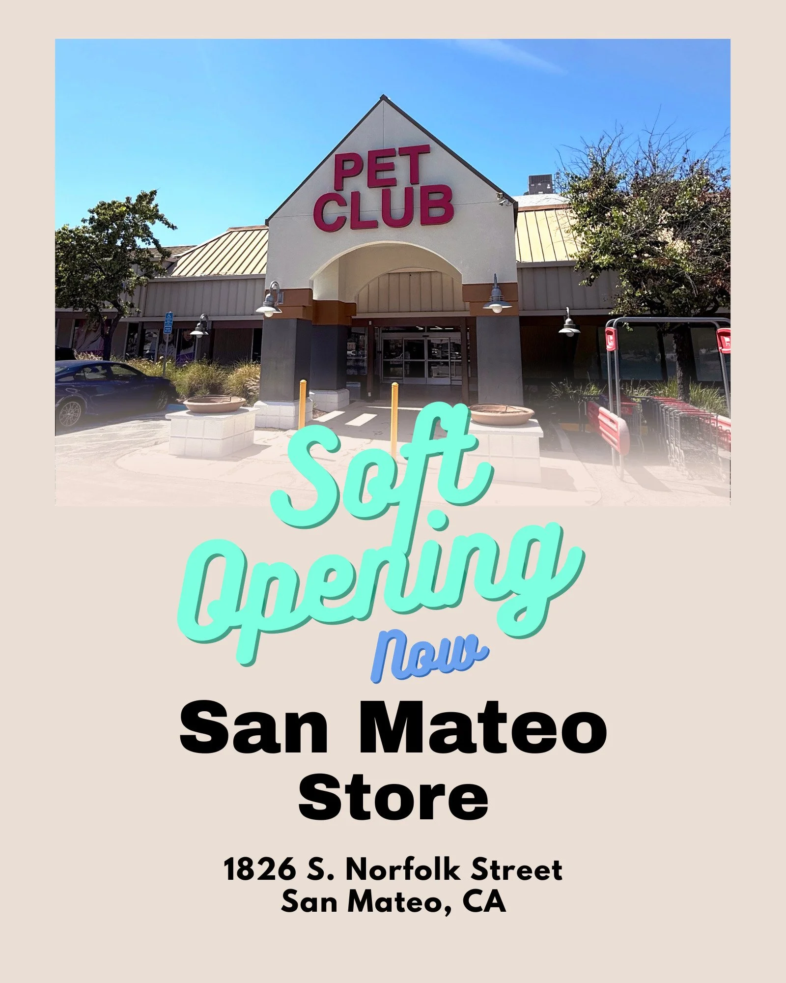 The doors are officially open! ✨ 

San Mateo Soft Opening is happening now. Thank you all for your incredible patience and support while we got things ready. 💗 Come say hi and shop our current selection. We're still working on getting the shelves fu