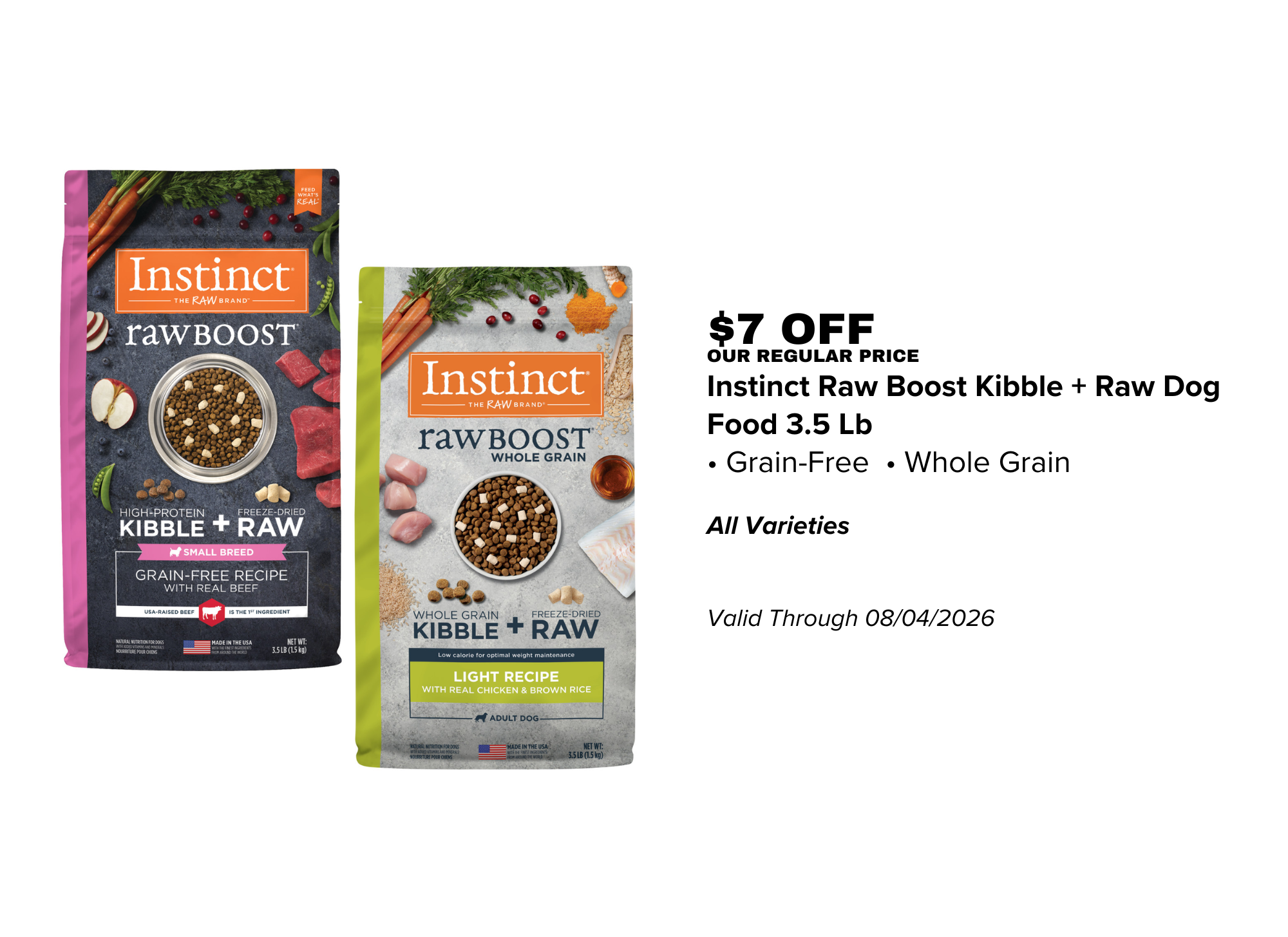 Instinct Raw Boost Kibble + Raw Dog Food - 07.01.26.png