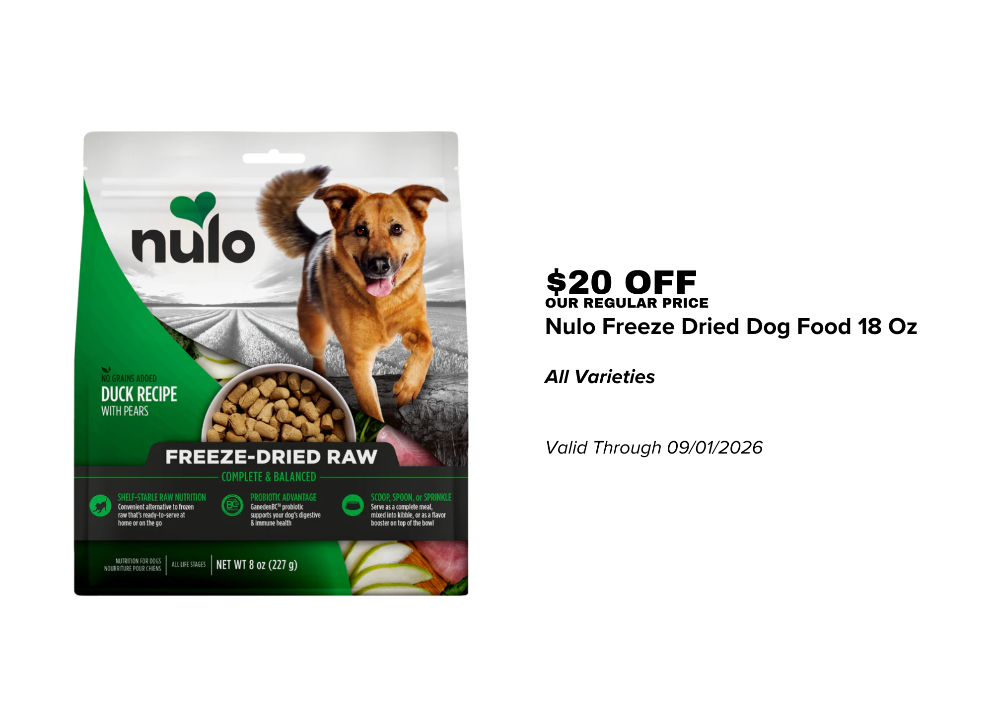 NULO FREEZE DRIED DOG FOOD 18 OZ - 07.01.26.png