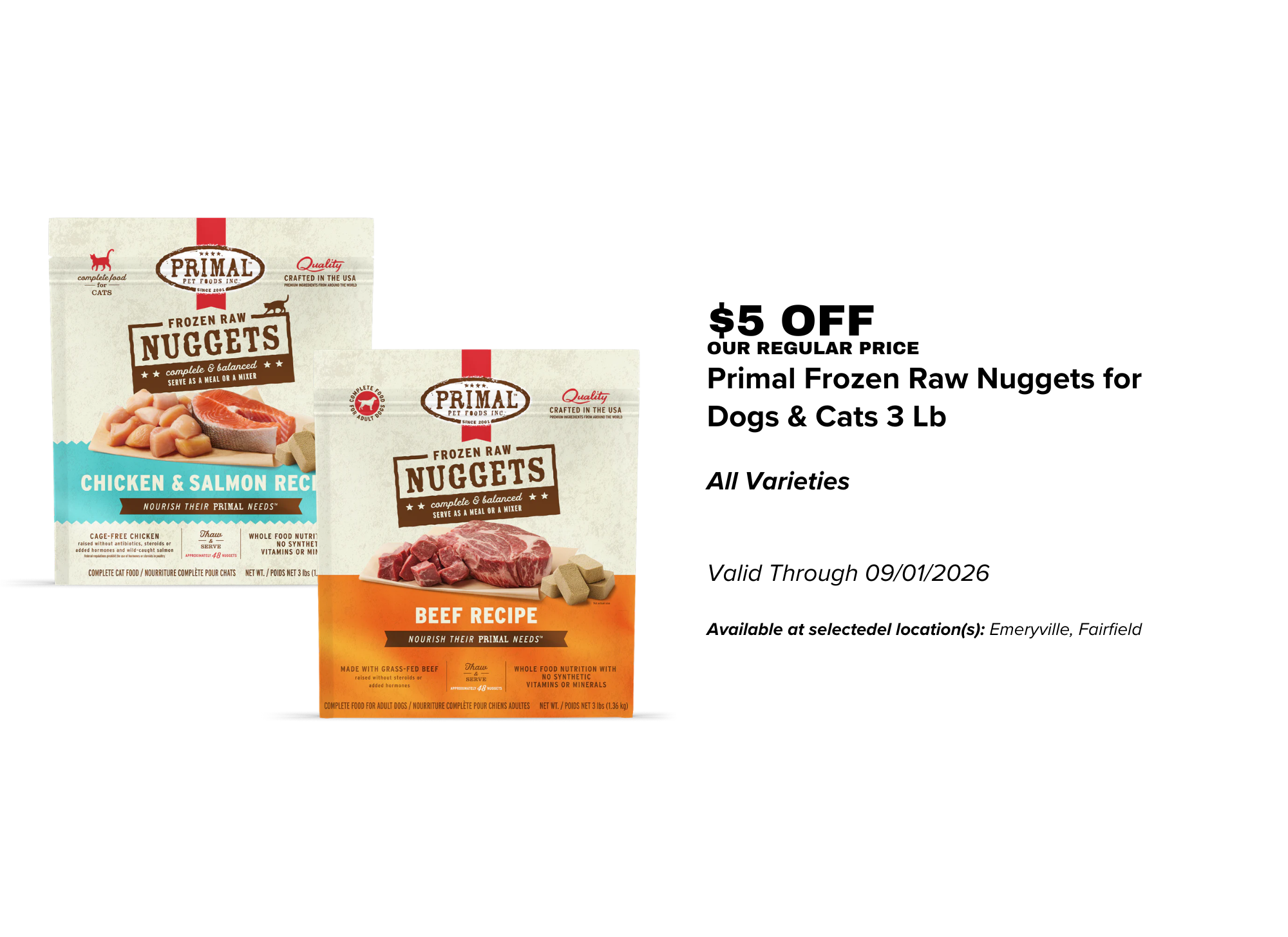 Primal Frozen Raw Nuggets Dog & Cat Food - 08.05.26.png