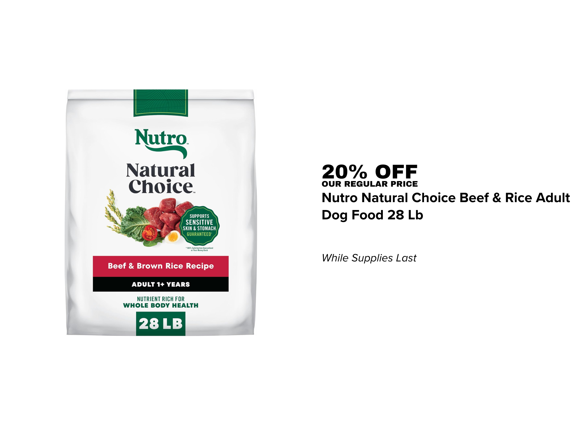 Nutro Natural Choice Beef & Rice Dog Food 28 Lb 08.26.26.png