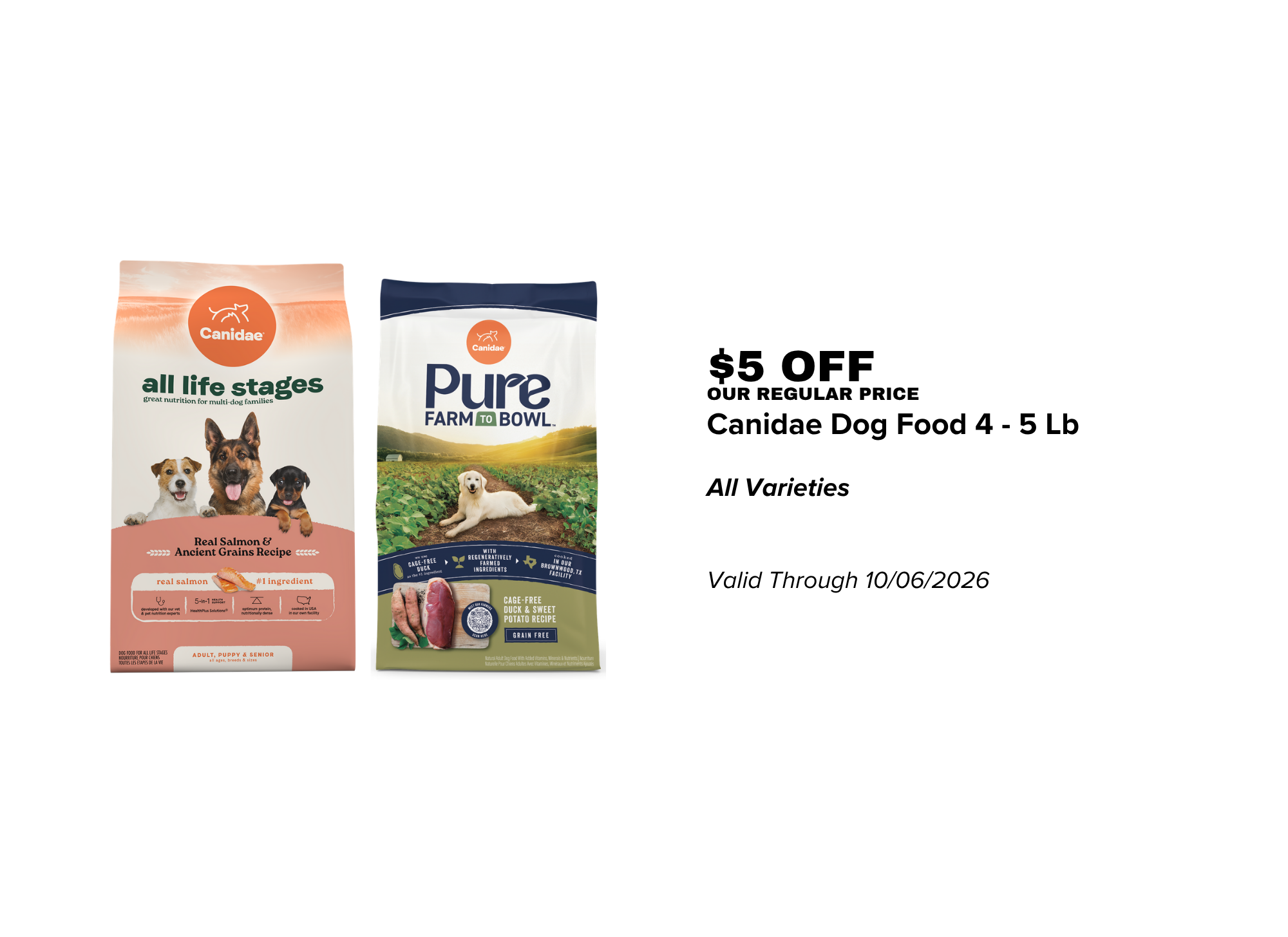 Canidae Dog Food Small Bags - 09.02.26.png