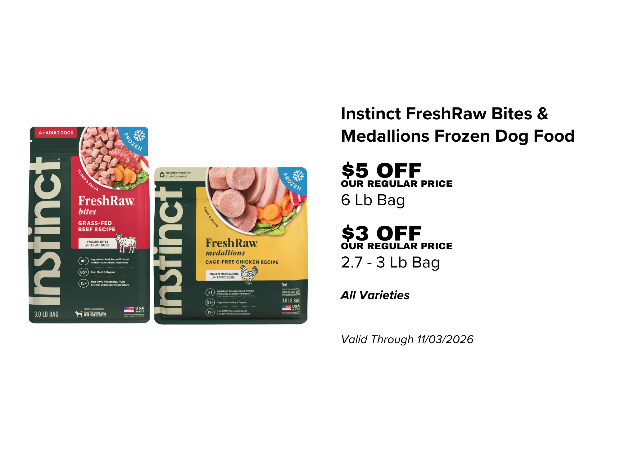 Instinct Frozen Raw Bites & Patties Dog Food  - 10.07.26.png