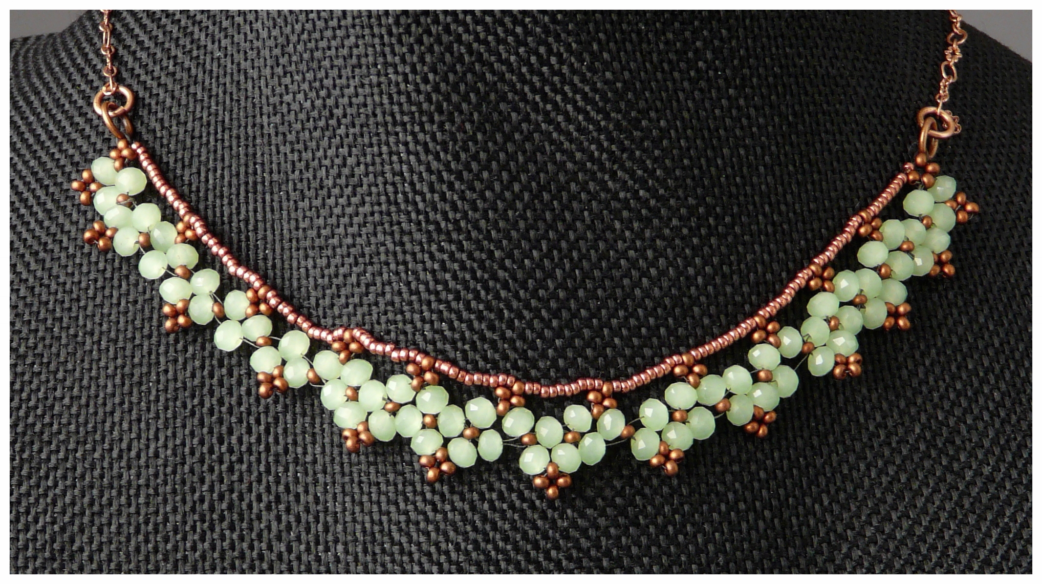 Delicate Fire Polish Necklace