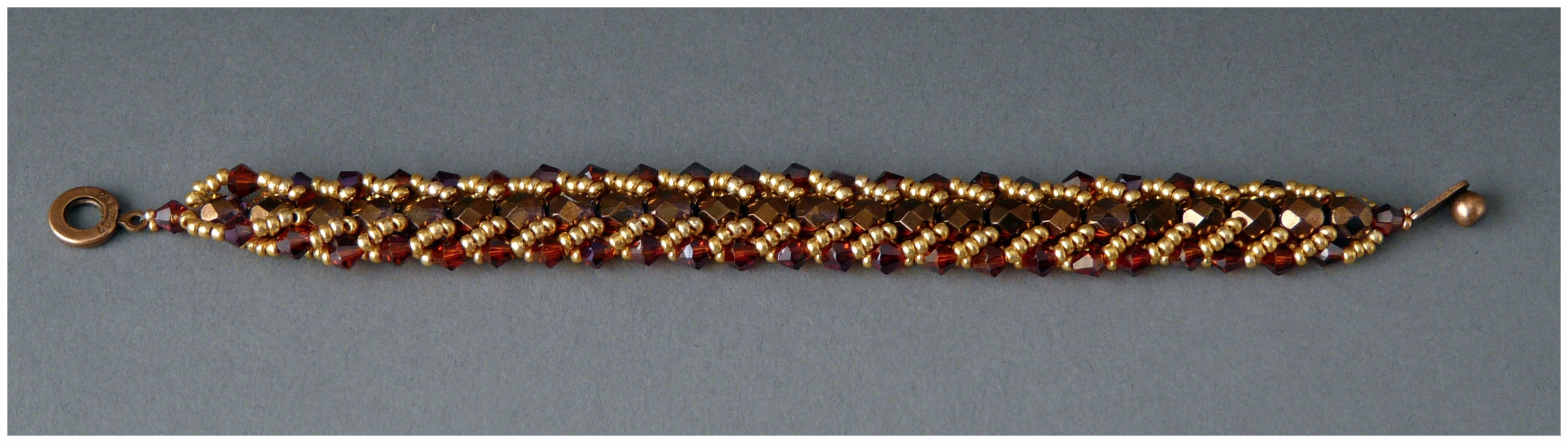 Copper Flat Spiral Bracelet