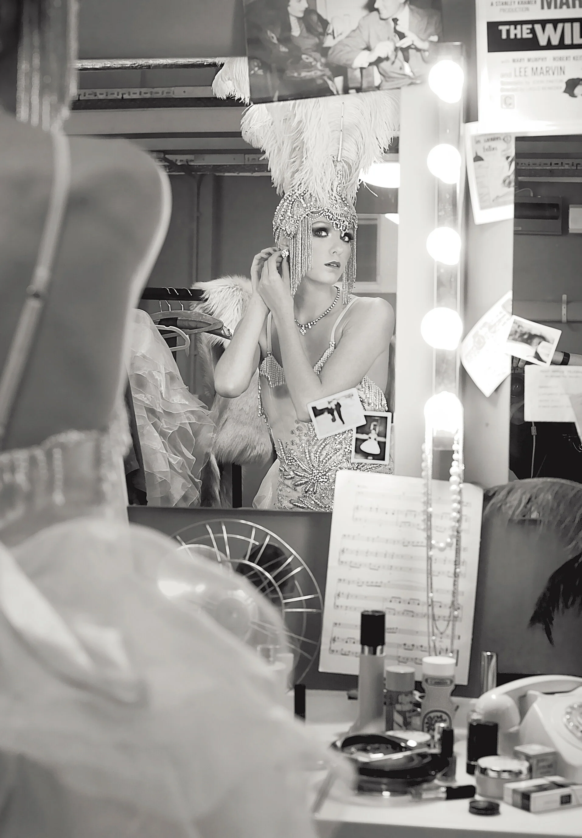 From the exhibition 'CHORINE' Claudia looking in the mirror