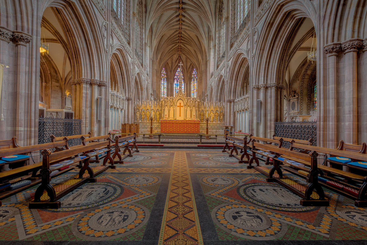 Катедралата Личфийлд - Личфийлд, Англия.