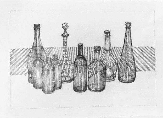 An ordinary family. 2,3 February 2019, pencil drawing.