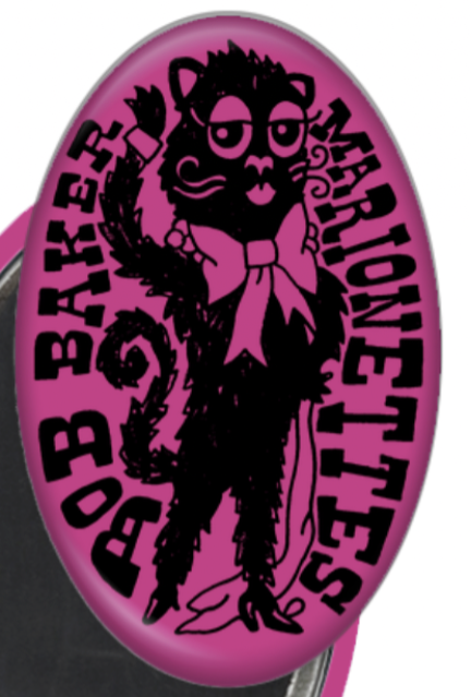 Oval Black Cat Magnet