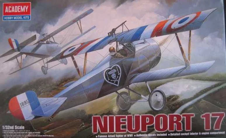 Academy Nieuport 17 in-progress 1/32 scale. Photo 1 of 2.