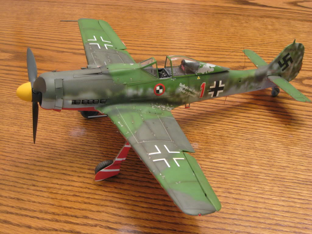 FW-190 D9 Hasegawa old tool 1/32 scale. Photo 1 of 2.