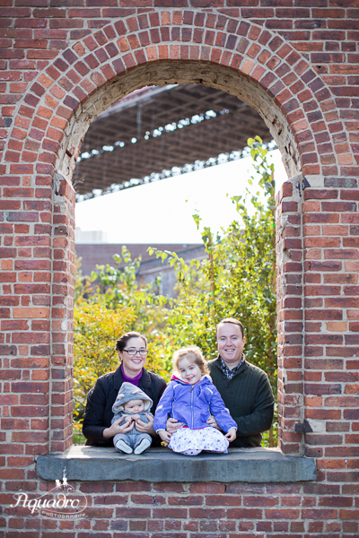 Family of Four in Window