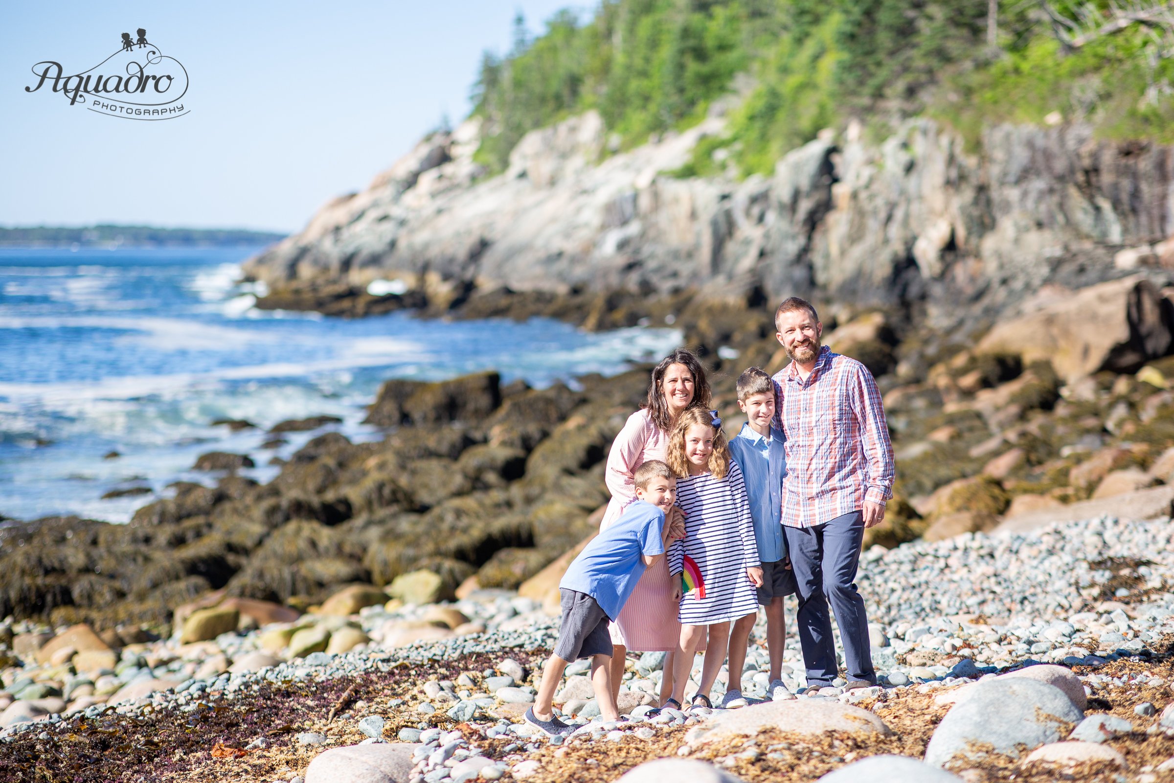 Family Photography at Hunters Beach in Acadia National Park