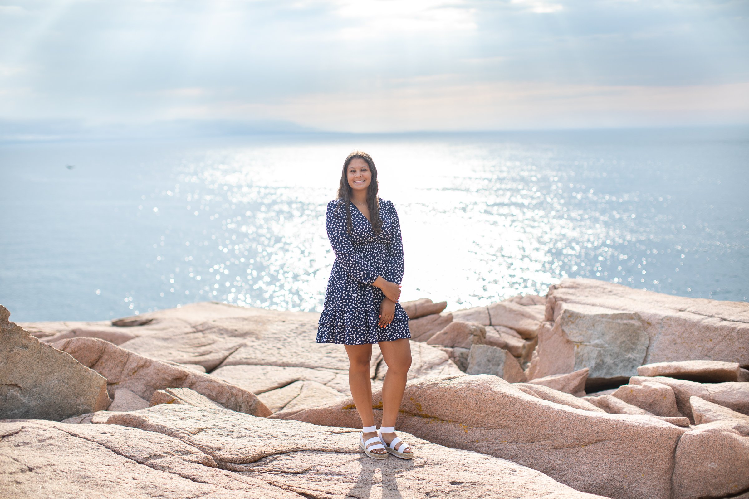 Senior Photos in Acadia National Park