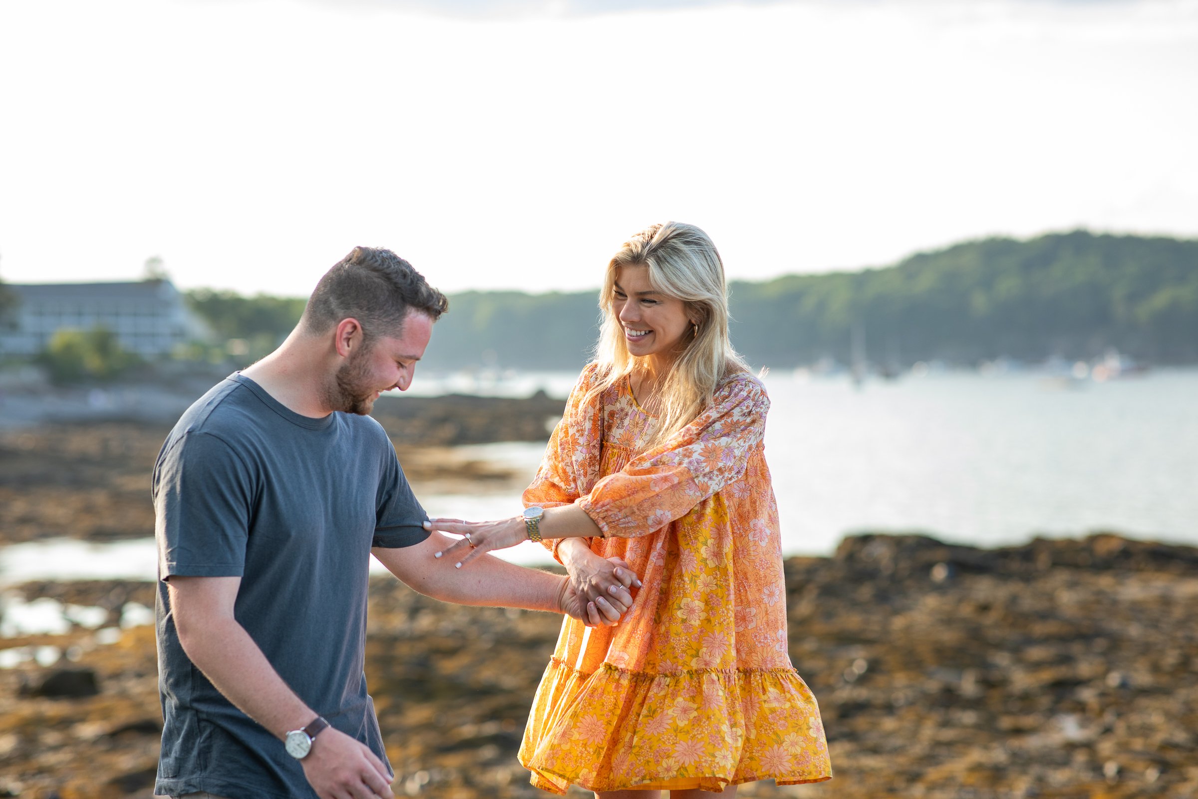 Proposal and Engagement Session in Bar Harbor