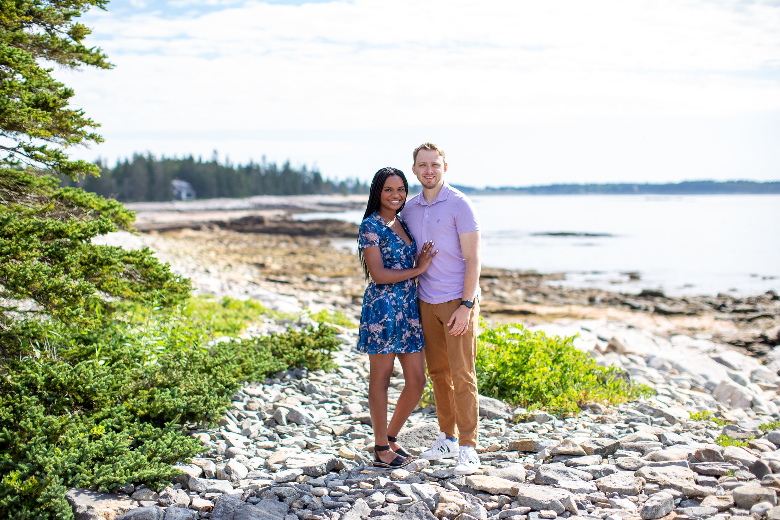 Family Photography Session on Acadia Seawall