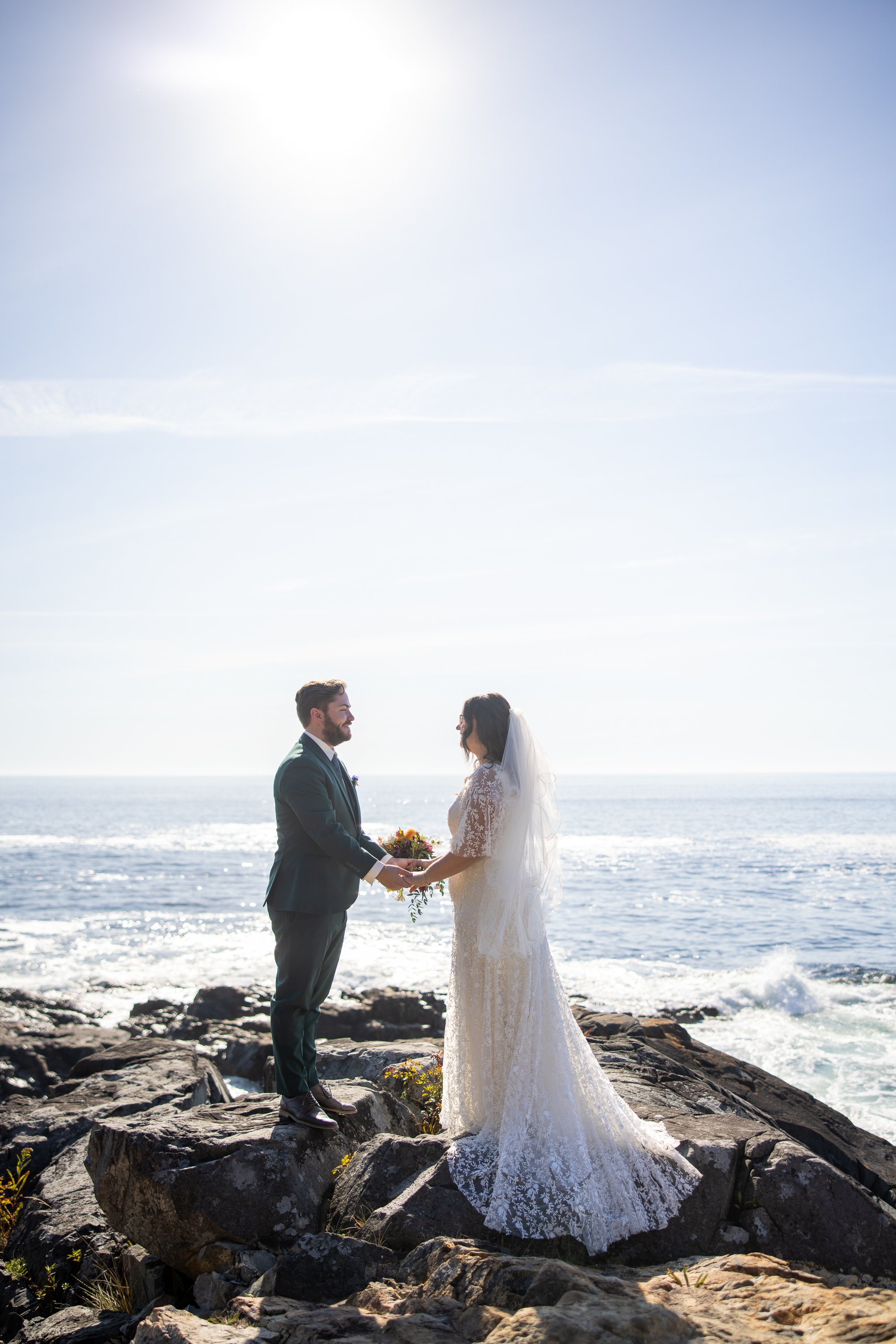 acadia ocean path wedding ceremony