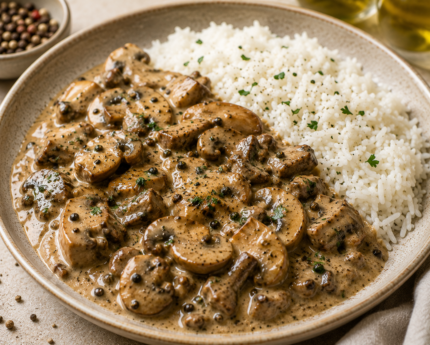 MUSHROOM AU POIVRE