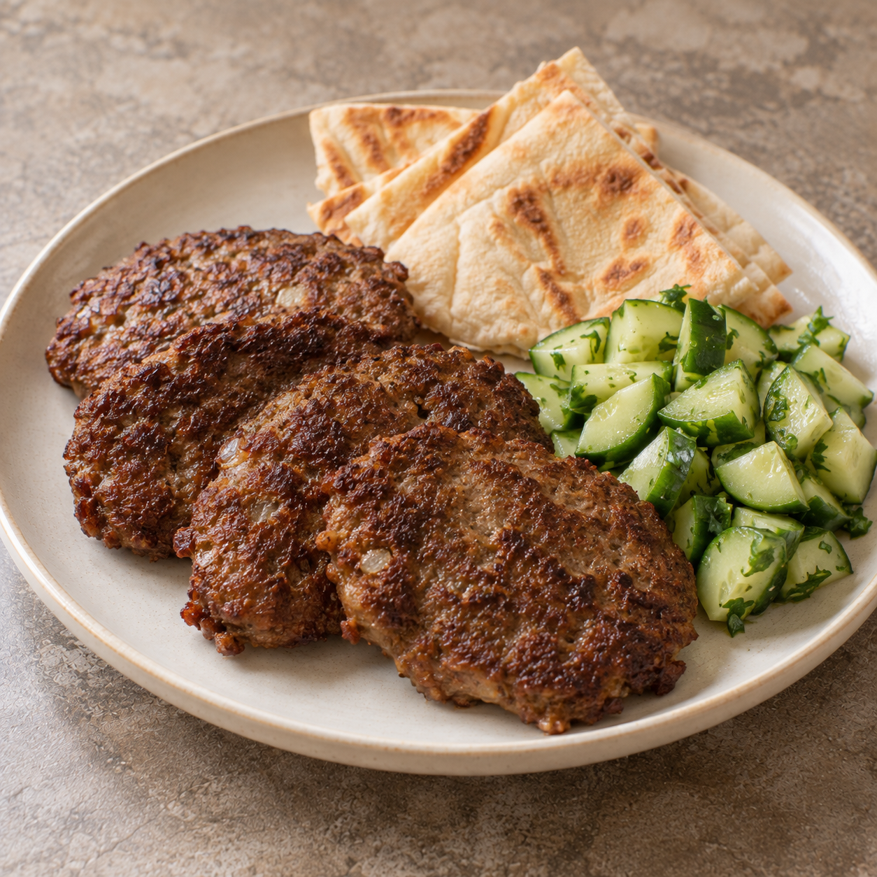 Grilled Kofta with Cucumber Salad and Pita.png