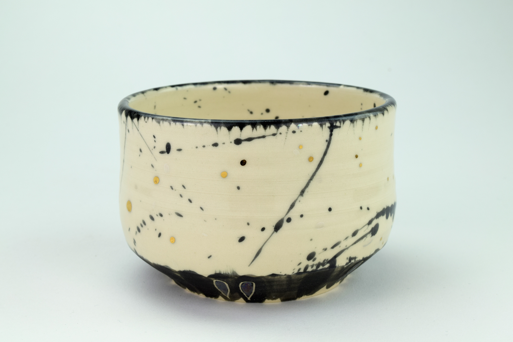 gold matcha bowl
