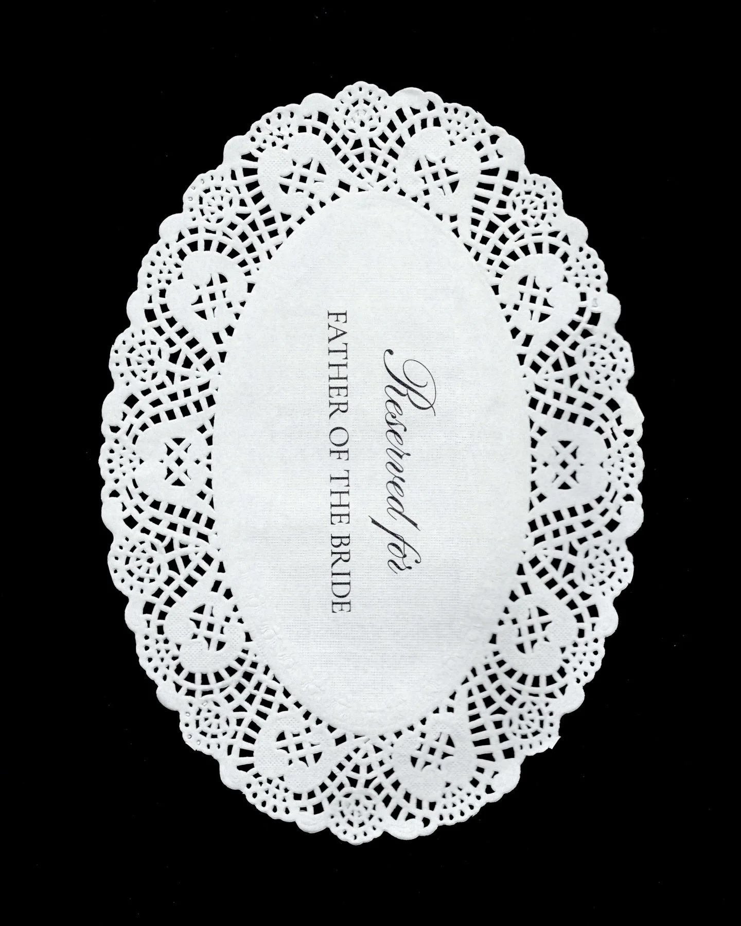 Custom reserved signage for Marissa &amp; Jake 🤍

Printed in-studio.