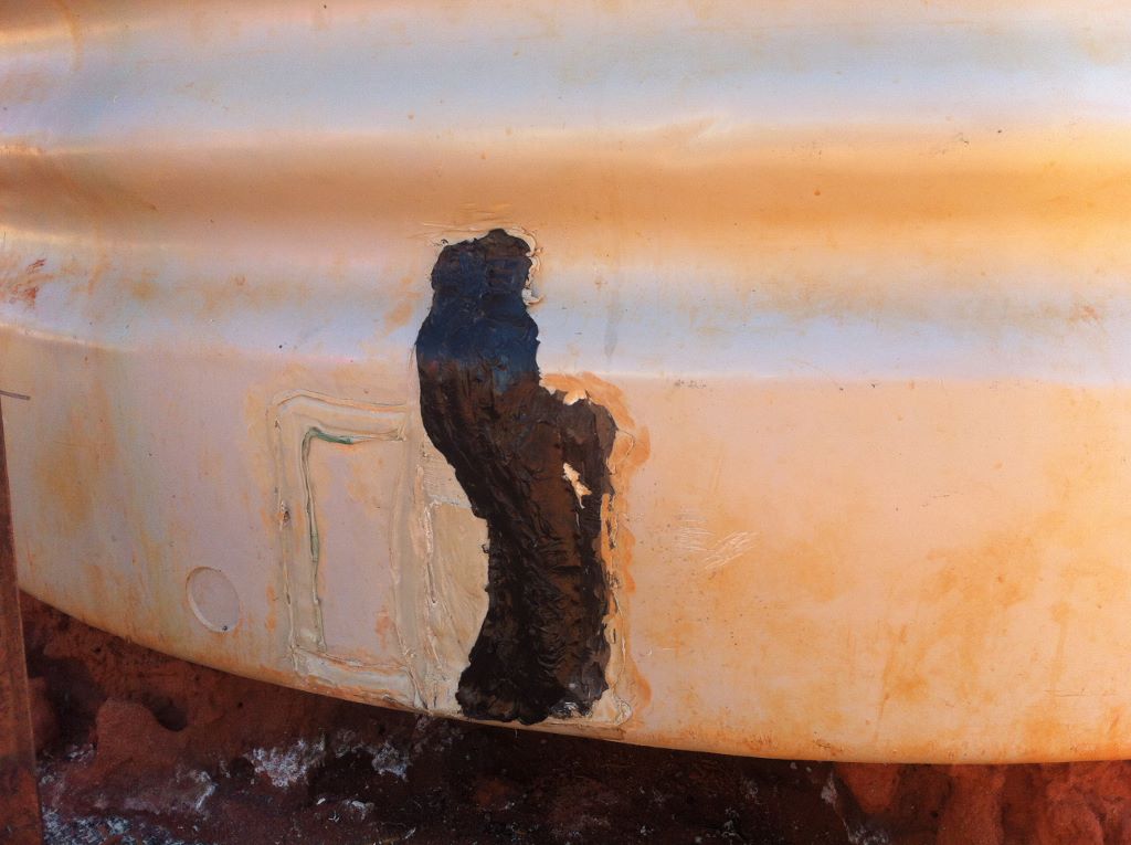 Poly repair to tank