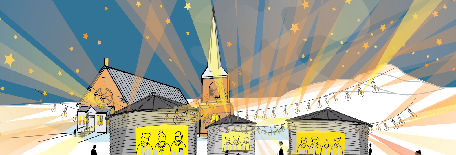infographie marché de Noël de Frelighsburg ( atelier ARE )