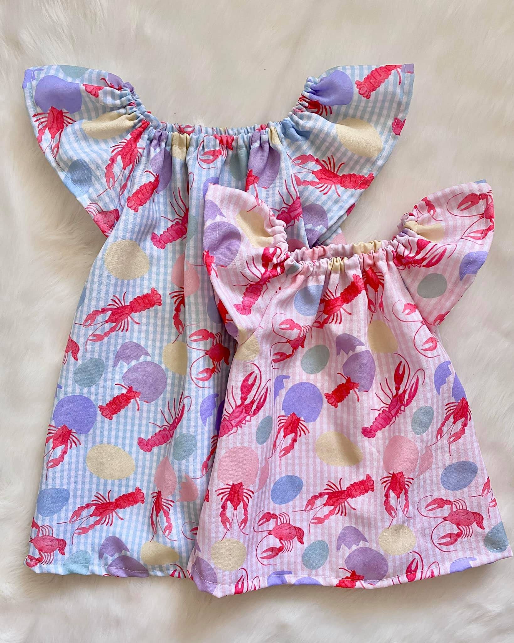 baby girl crawfish outfit