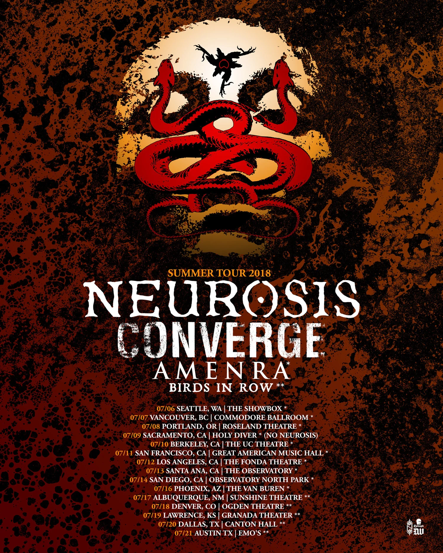 NEUROSIS Issues Trailer For North American West Coast Tour With Converge, Amenra, And Birds In Row