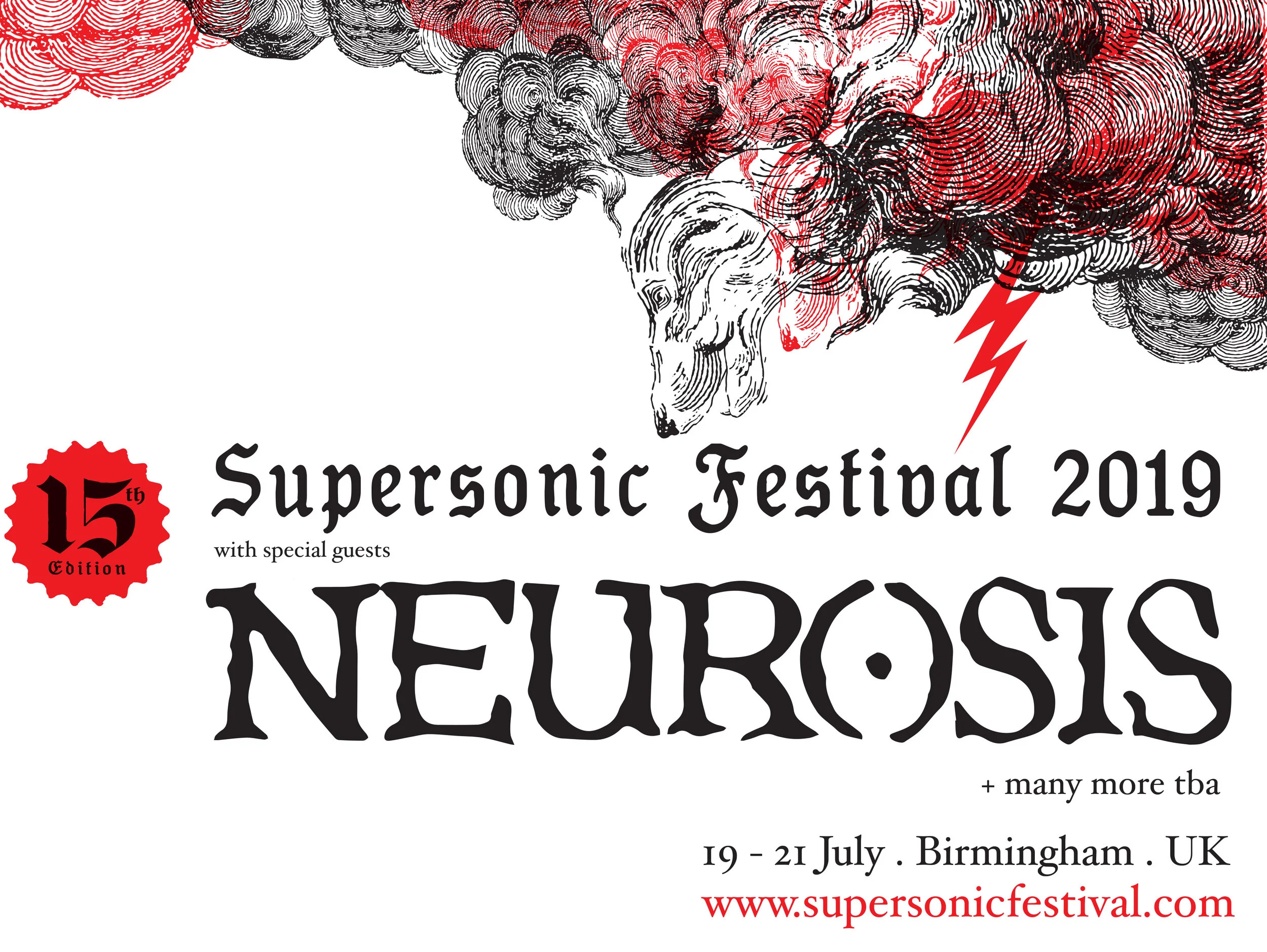 Very Special Guests NEUROSIS to headline SUPERSONIC FESTIVAL 2019, The 15th Edition, JULY 19-21, Birmingham UK. Tickets On Sale Today.