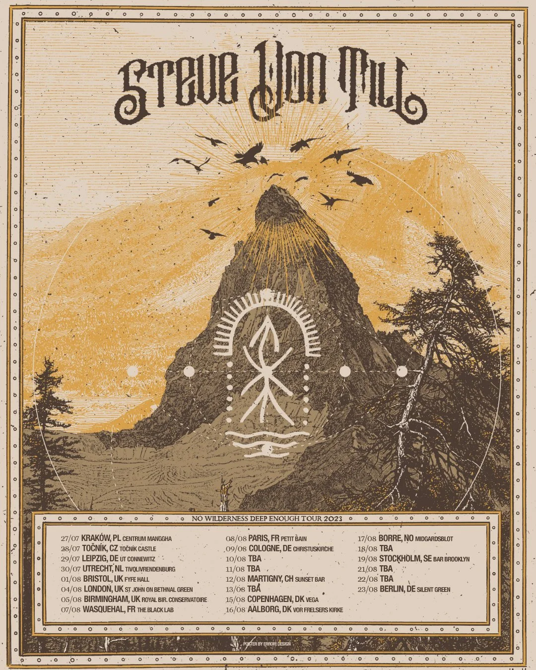 STEVE VON TILL ANNOUNCES SELECT LIVE DATES IN THE EU THROUGHOUT JULY AND AUGUST