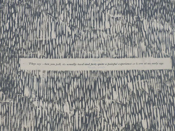 Vignettes-Details 25"x 20 ½" Graphite, silkscreen on kitakata paper 