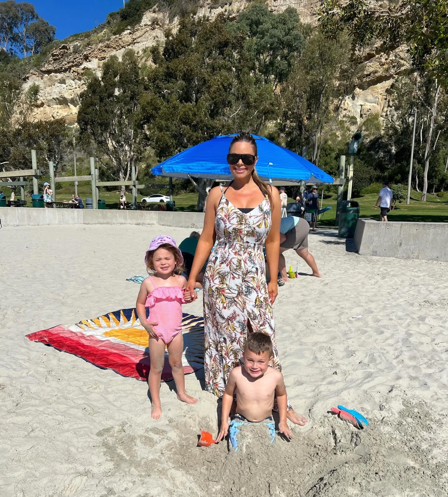 Baby Beach 🏖️ day with Nana! The kids loved it..and so did I. ☺️