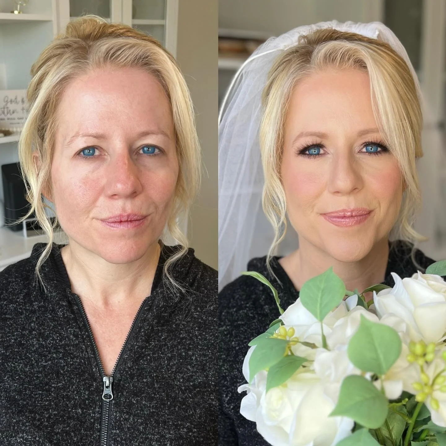A stunning bridal transformation! Practice run for her special day! 
#ocpurebeauty #ocmua #ocmakeupartist #ochairstylist