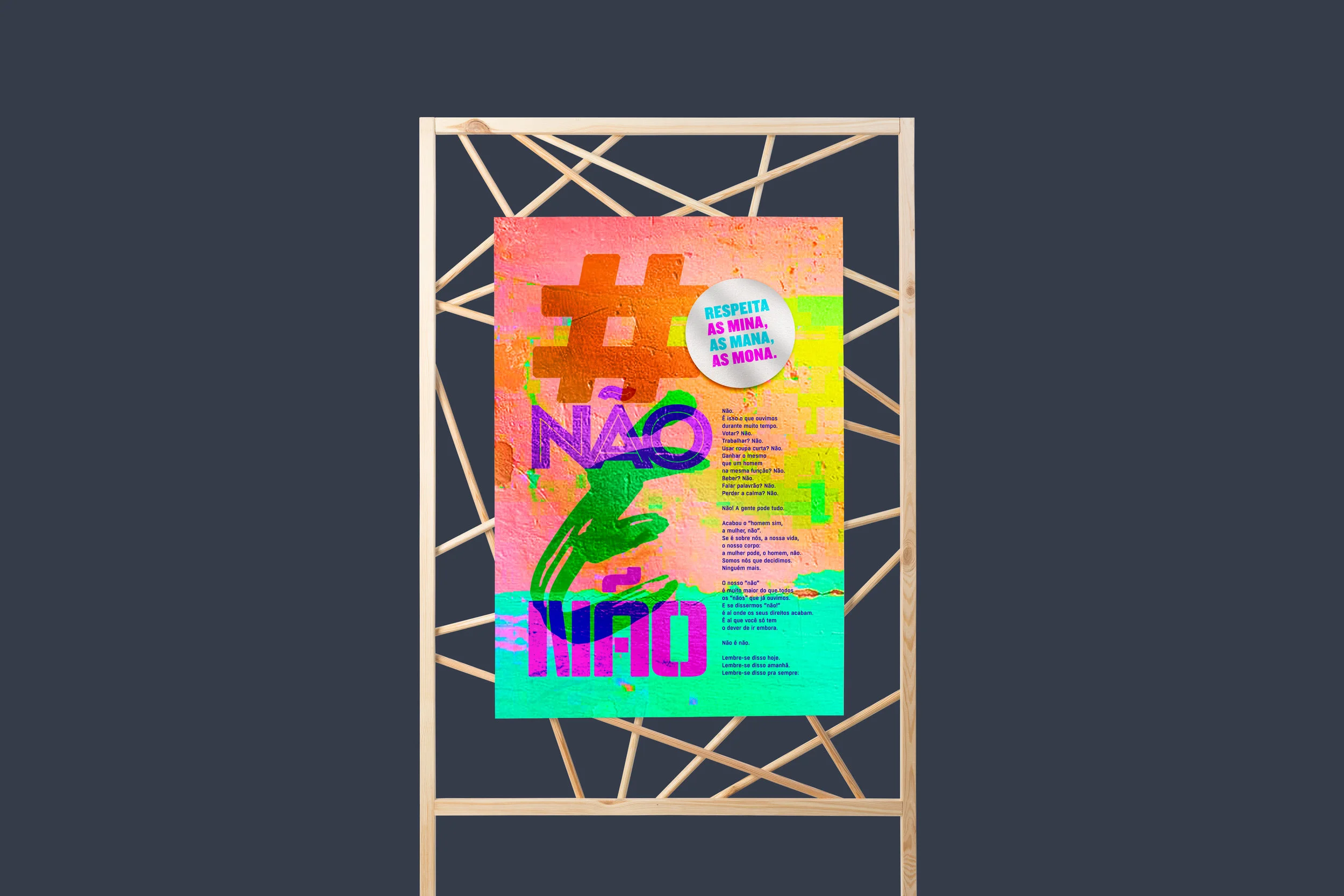 #NãoÉNão . Campanha contra o assédio — 2019 (PE).