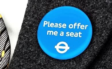 Current London public transport badge for invisible illness
