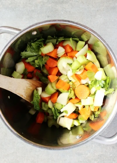 Carrot, celery, onion