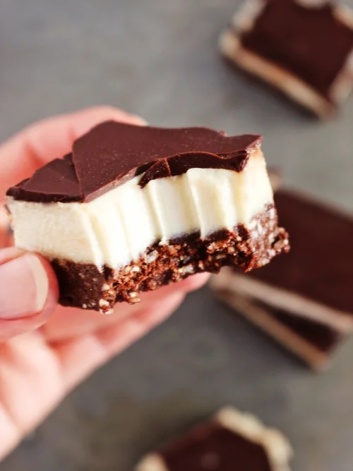 Raw Peppermint Slice
