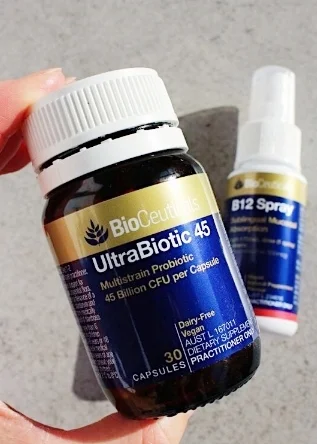 BioCeuticals vegan probiotic supplement & B12 spray 