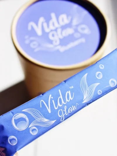 Vida Glow Blueberry marine collagen powder