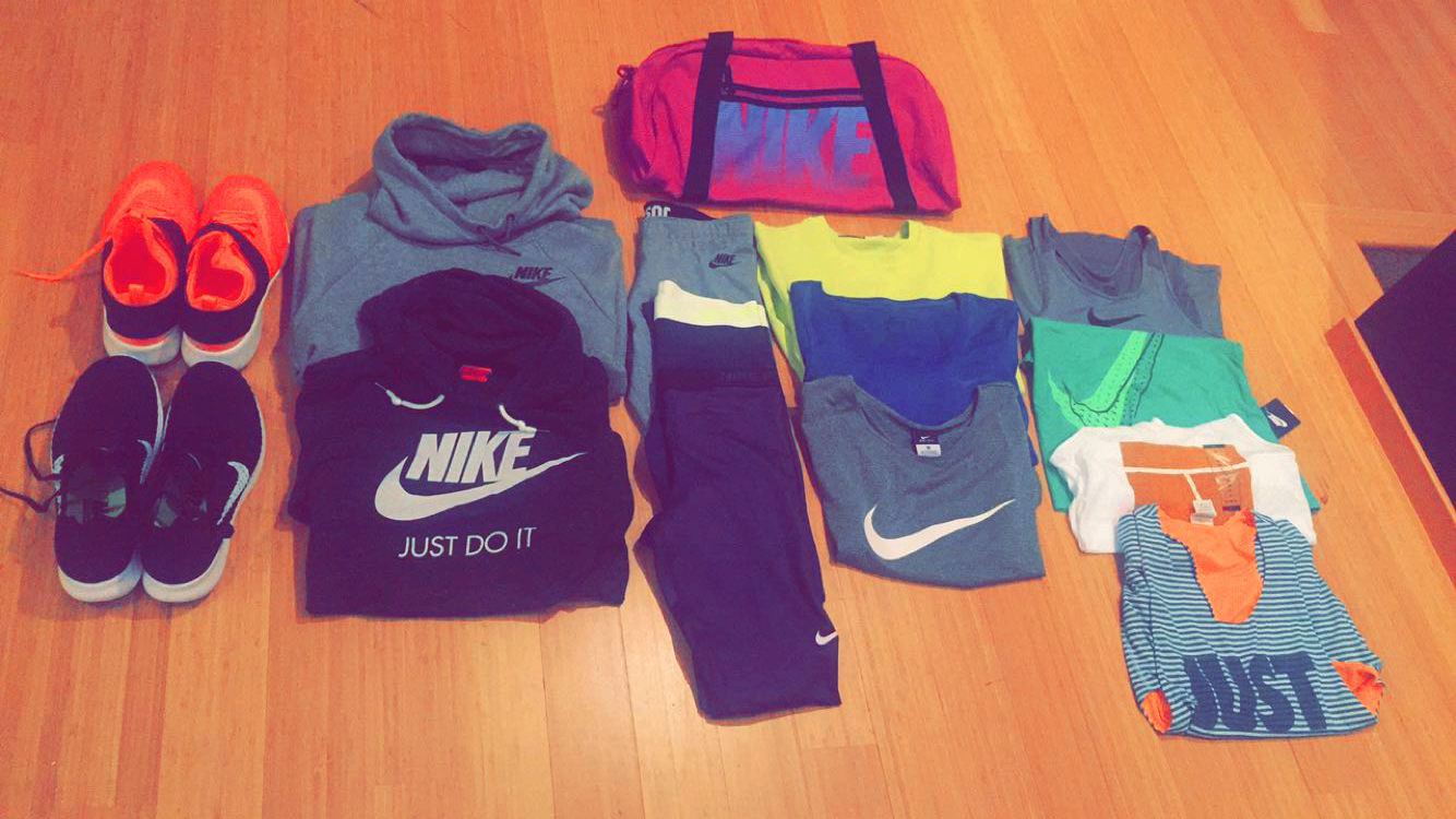 Nike activewear.