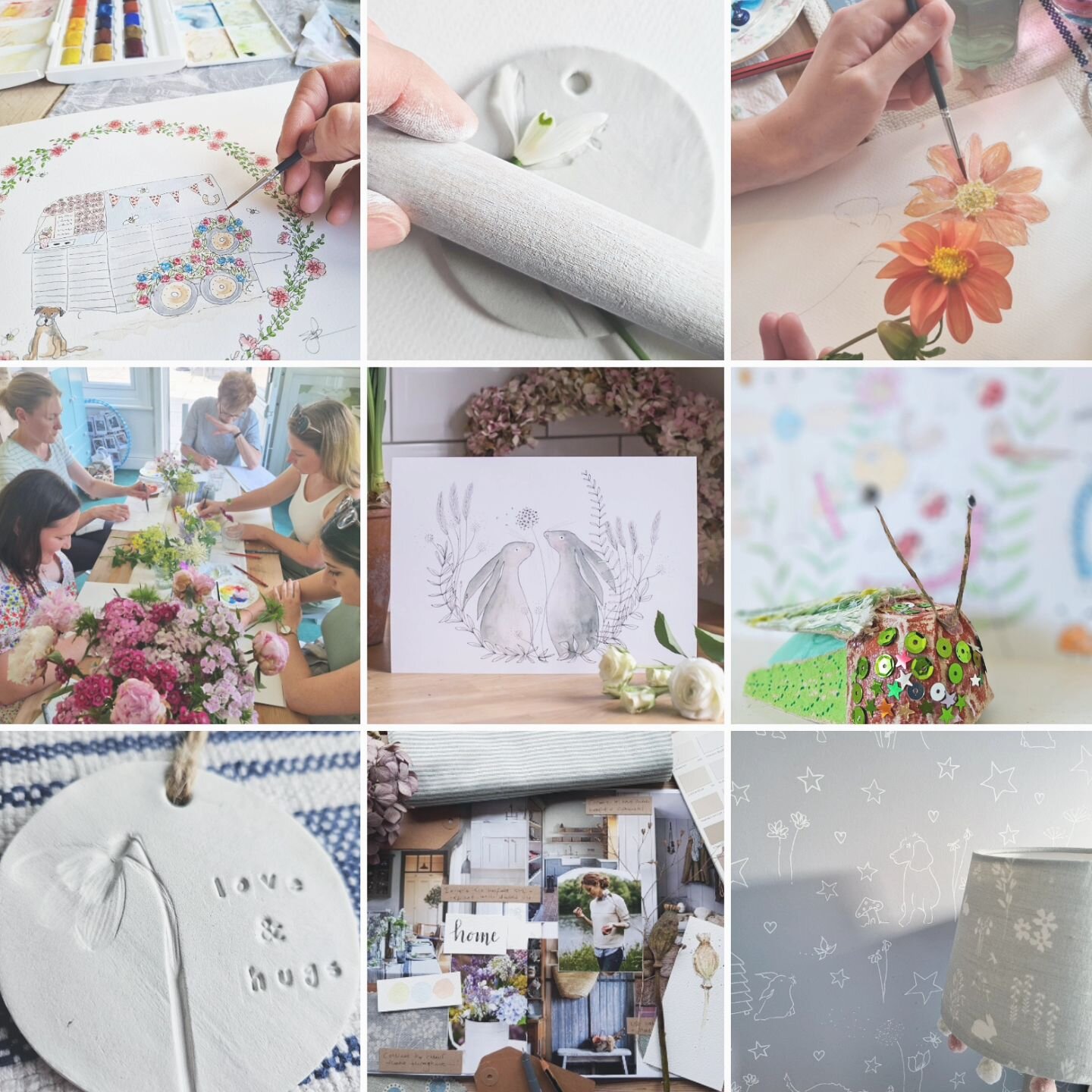 - C O L L E C T I O N -

Day 14 - Collection
#marchmeetthemaker2024 

Here's a variety of what I do -

☆ run workshops for adults &amp; children inspired by the season's 

☆ host hen parties, children's parts &amp; more

☆ design my own wallpaper

☆ 