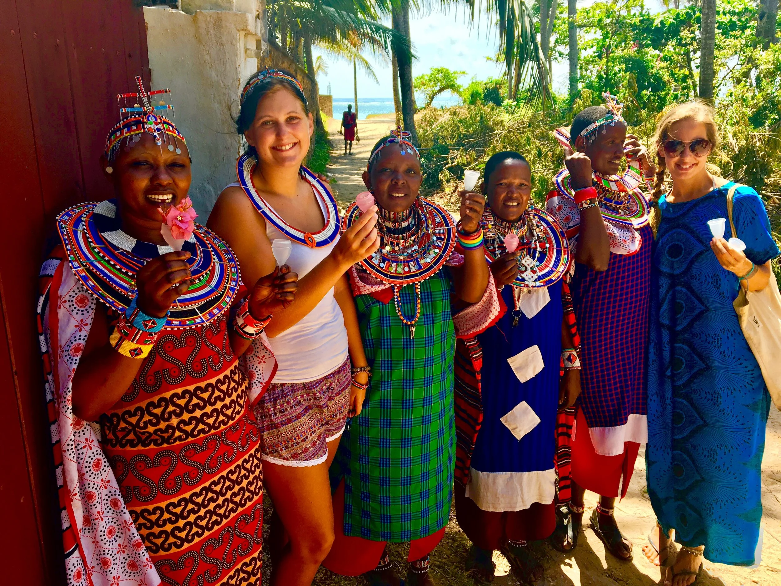Scandinavian volunteers @ Diani beach to help spread the Kenyan WonderCup Awareness Campaign