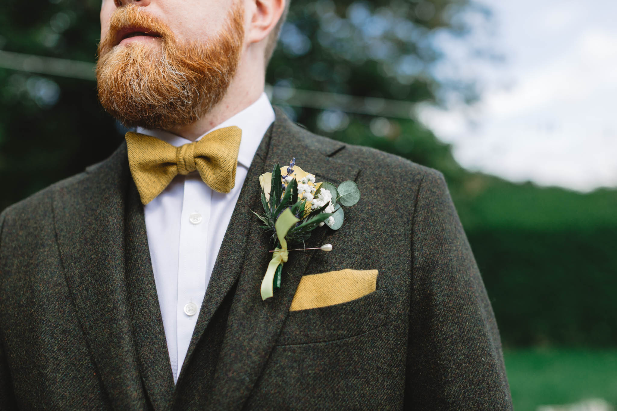Groom on his wedding day