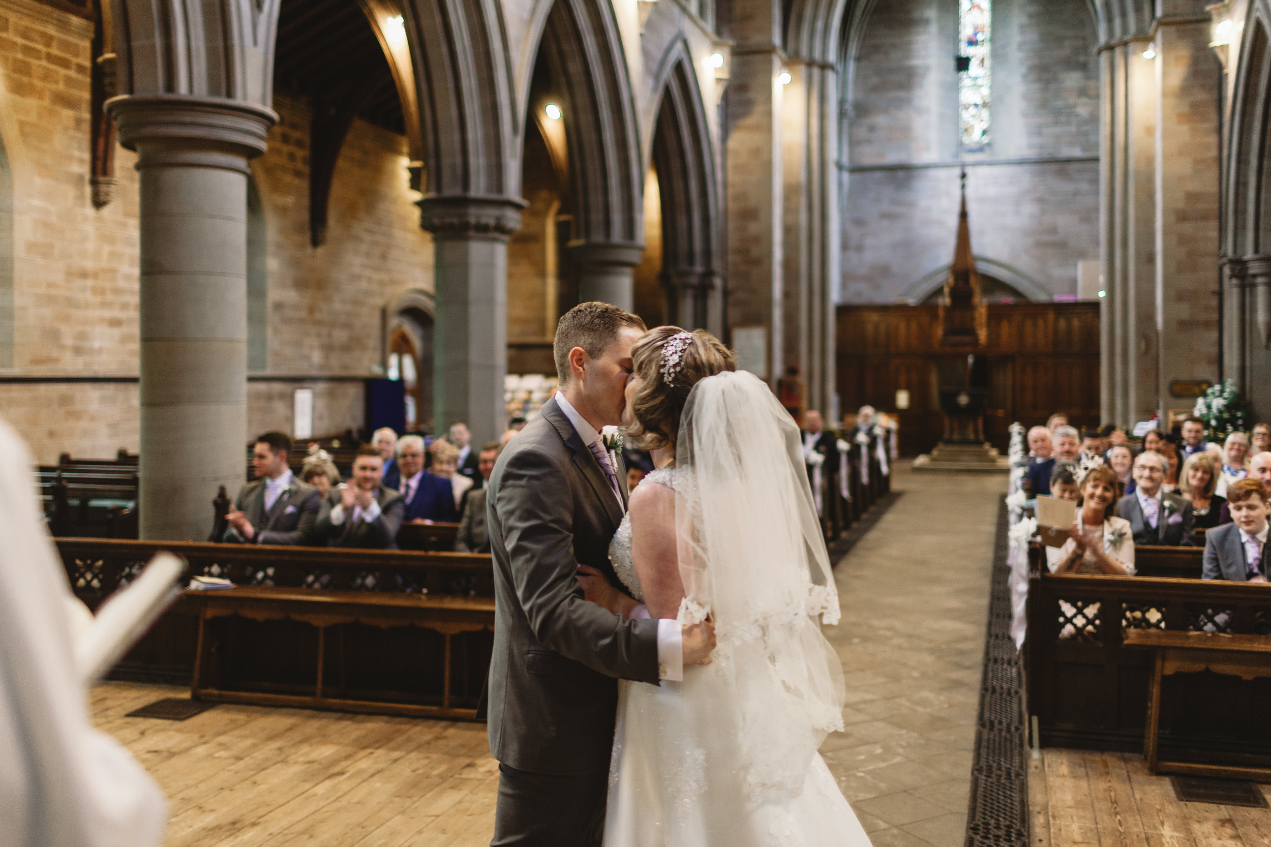 First kiss on your wedding day