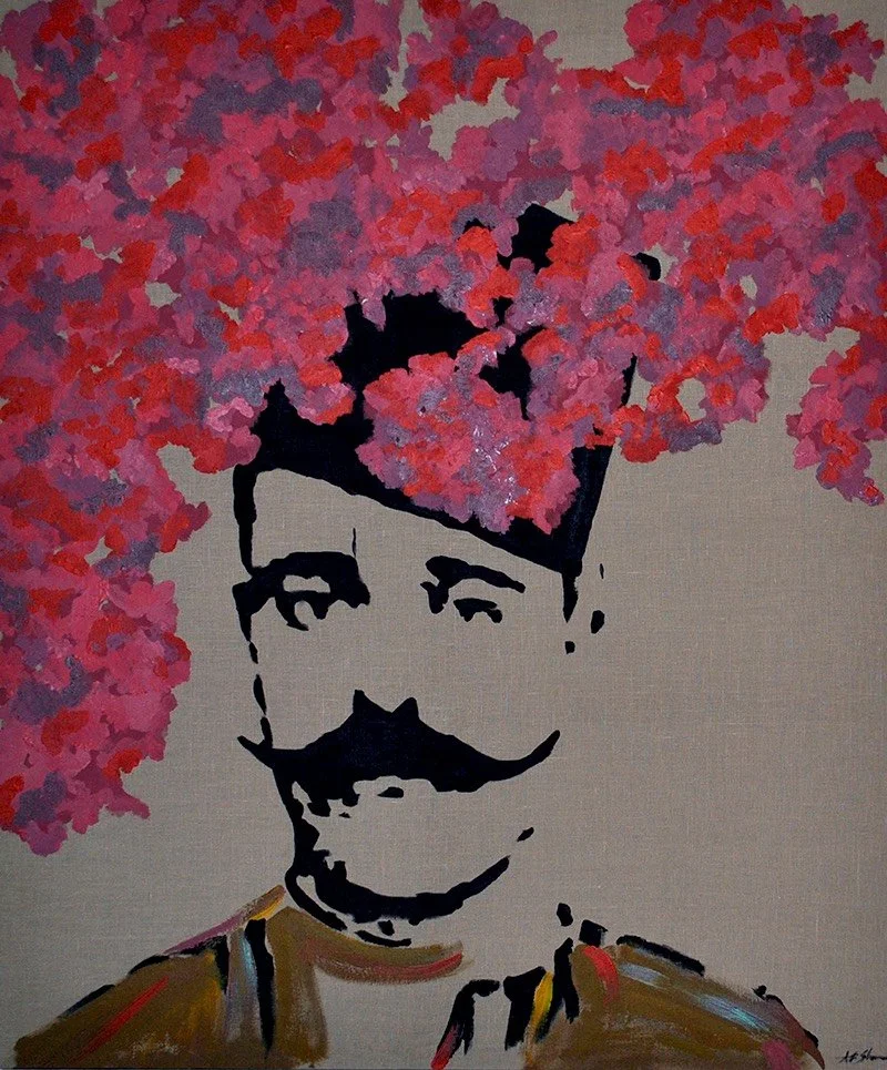  murad  acrylic and metallic paint on linen | 2016 | 100x120cm  *private collection, UAE  