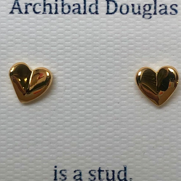 Folding Heart studs