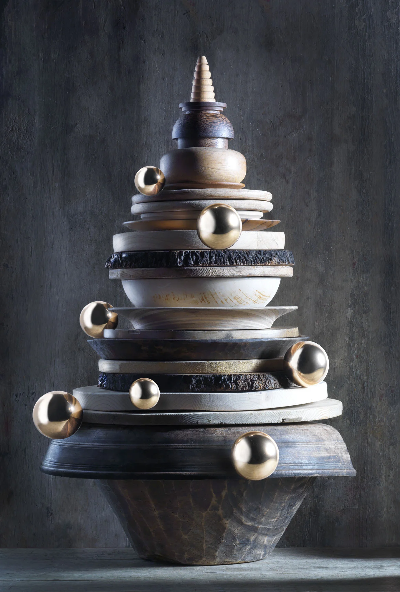 Vintage Wooden Christmas Tree