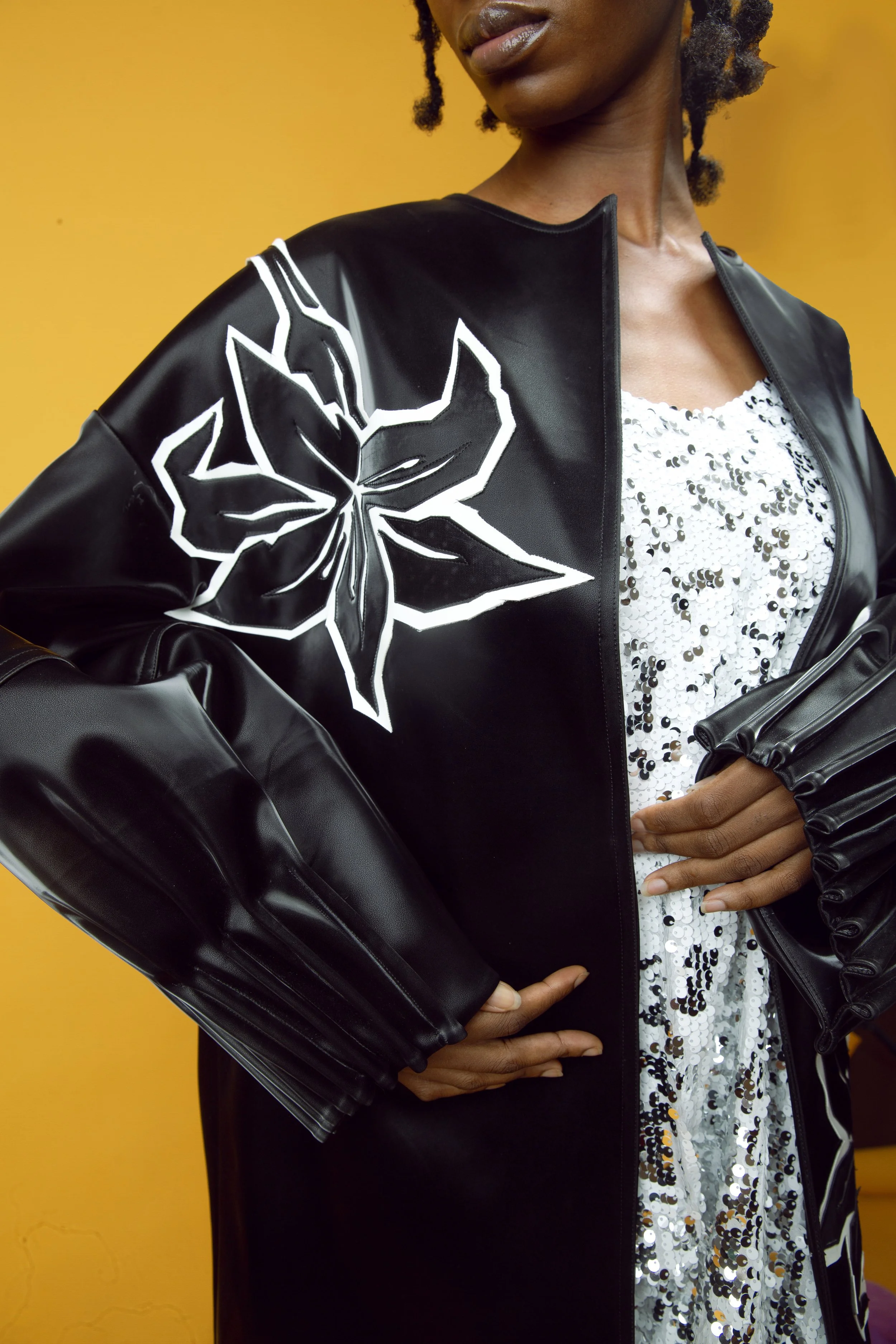 Black Mercury Leather Coat